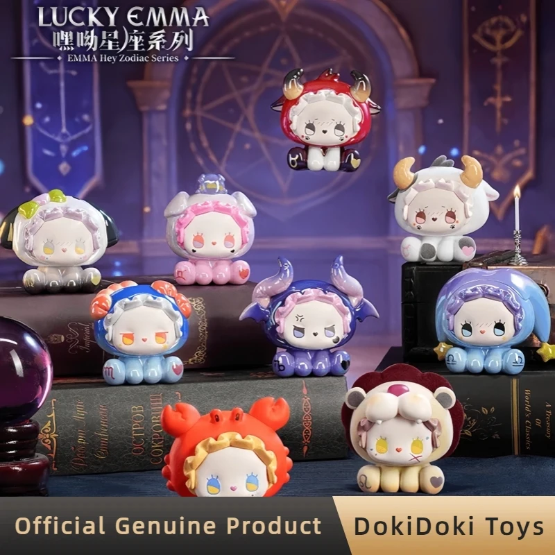 

Genuine Lucky Emma Hey Zodiac Series Blind Box Cute Mini Doll Collectible Figurine Desk Decor Toys Gift For Girls Anime Fans