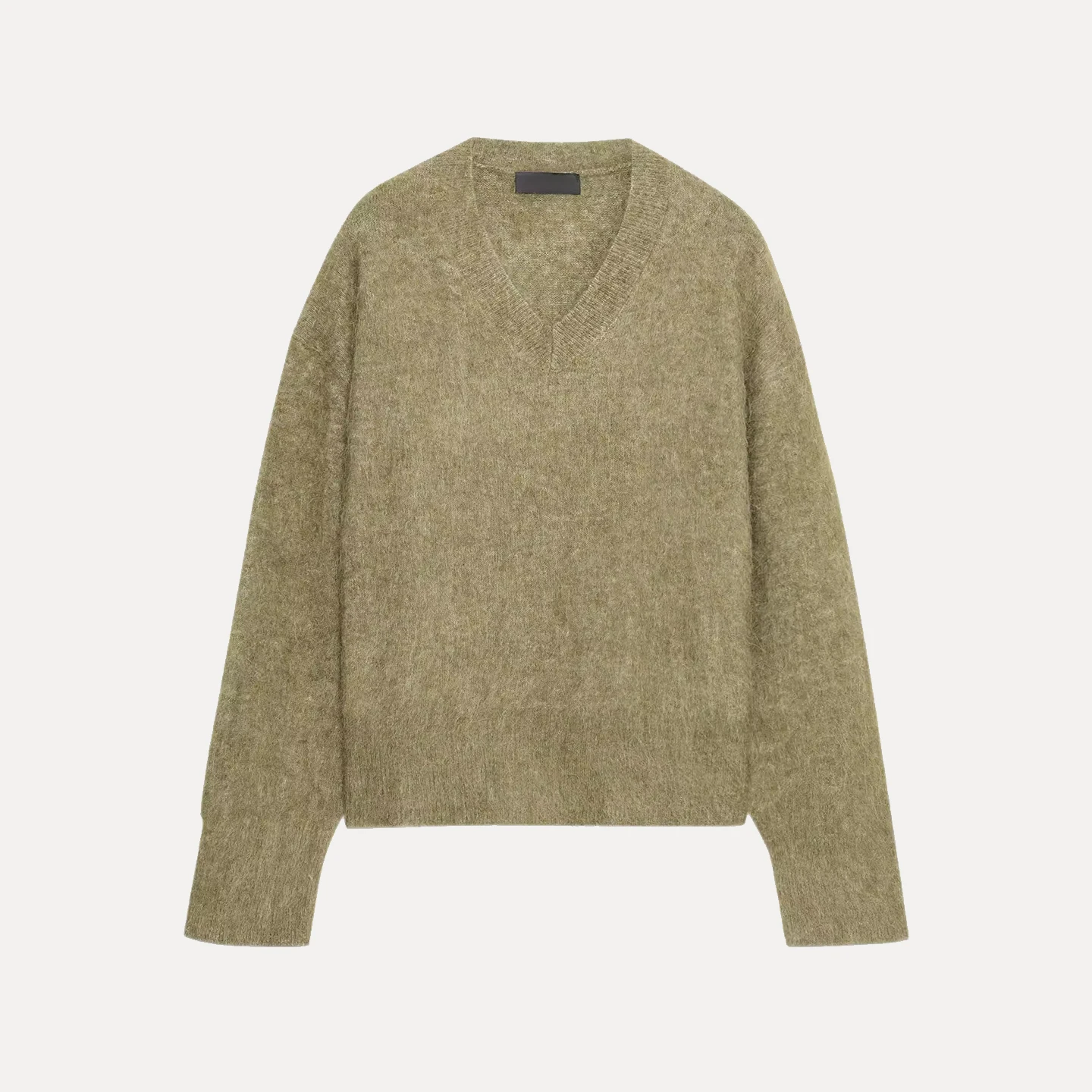 Herbst 2025, Damen-Strickpullover, Farbe, Reibeffekt, sorgfältig, lässig, V-Ausschnitt, lang, Sve-Strickwaren, Ele