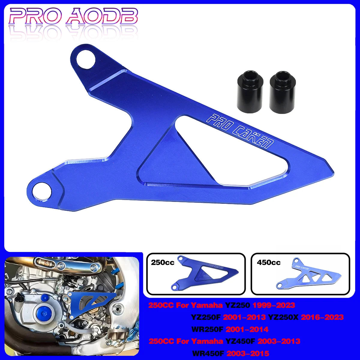 

For Yamaha YZ250 YZ250F YZ250X YZ450F WR250F WR450F YZ 250 250F 250X WR 450F 450 CNC Front Sprocket Cover Chain Protector Guard