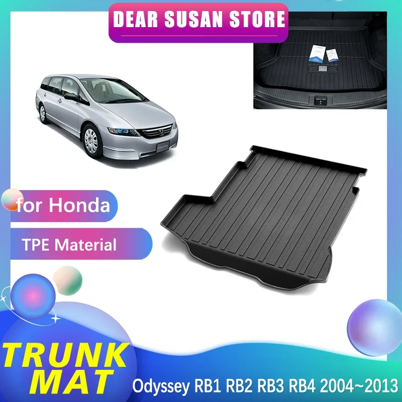 

Car Rear Trunk Mat for Honda Odyssey RB1 RB2 RB3 RB4 2004~2013 Waterproof Carpet Panel Custom Liner Pad Cover Tray Accessories