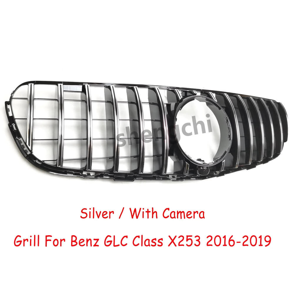 GLC X253 GT Front Bumper Grille For Mercedes Benz GLC Class W253 Pre-facelift GLC200 GLC250 GLC300 GLC350e GLC43 Grill 2016-2019