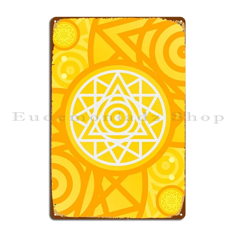 Happy Yellow Orange Glyph Metal Signs Home Wall Decor Pub Customized Living Room Tin Sign Poster