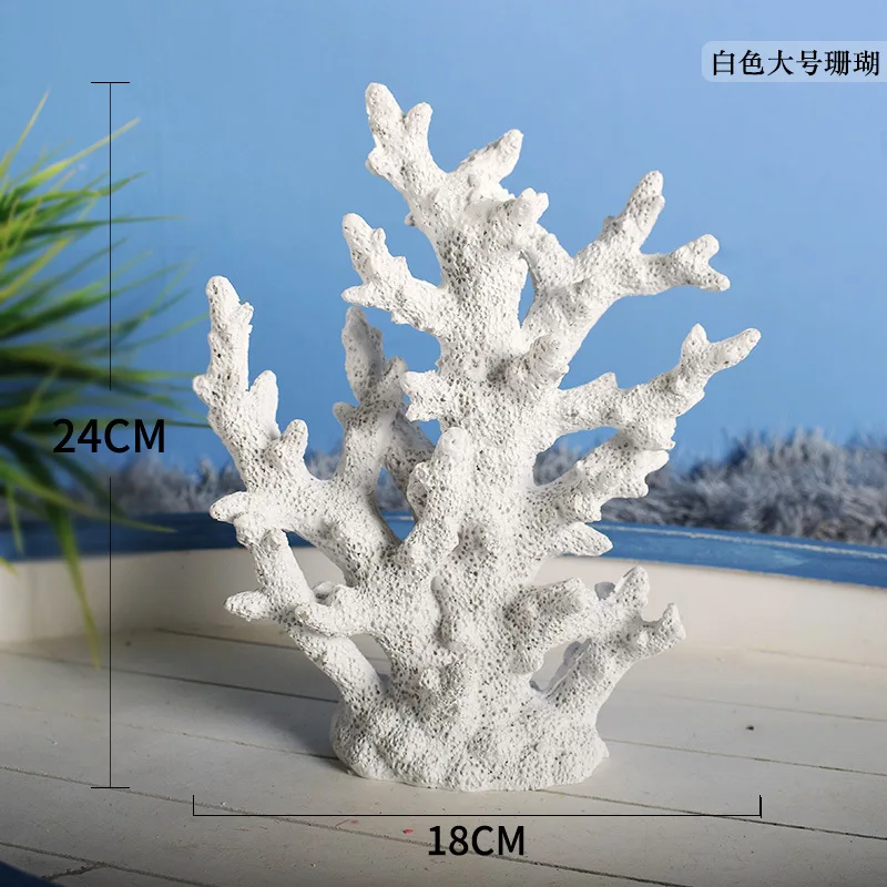 Mediterranean style resin false coral tree decoration Aquarium Scenery Ocean Style Theme home accessories