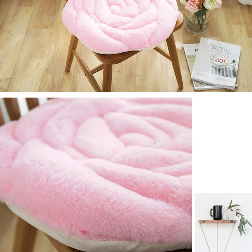 

Adorable Rose Cushion Light Pink Creative Chic Design Safe Warm Ideal for Home Office Living Room Decor