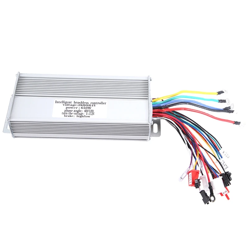 48V/60V/64V 650W 15 Tubes Ebike Controller Electric Bicycle Controller Brushless Dual Mode For Electric Bike/Scooter Parts