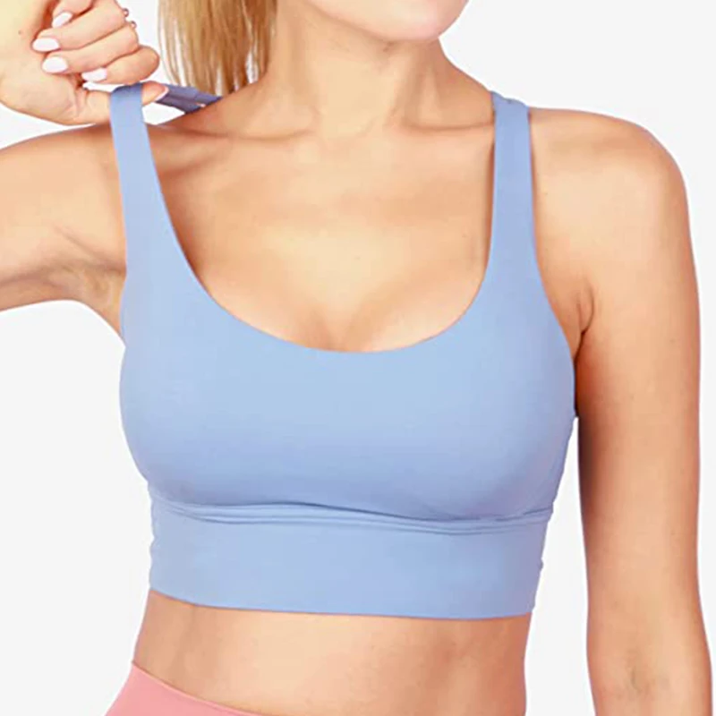 TRY TO BN Frauen Bh Yoga Sport Bralette Nylon Atmungsaktiv Fitness Top Unterwäsche Kreuz Sexy Zurück Anti-Shake-Gym Weibliche Bras