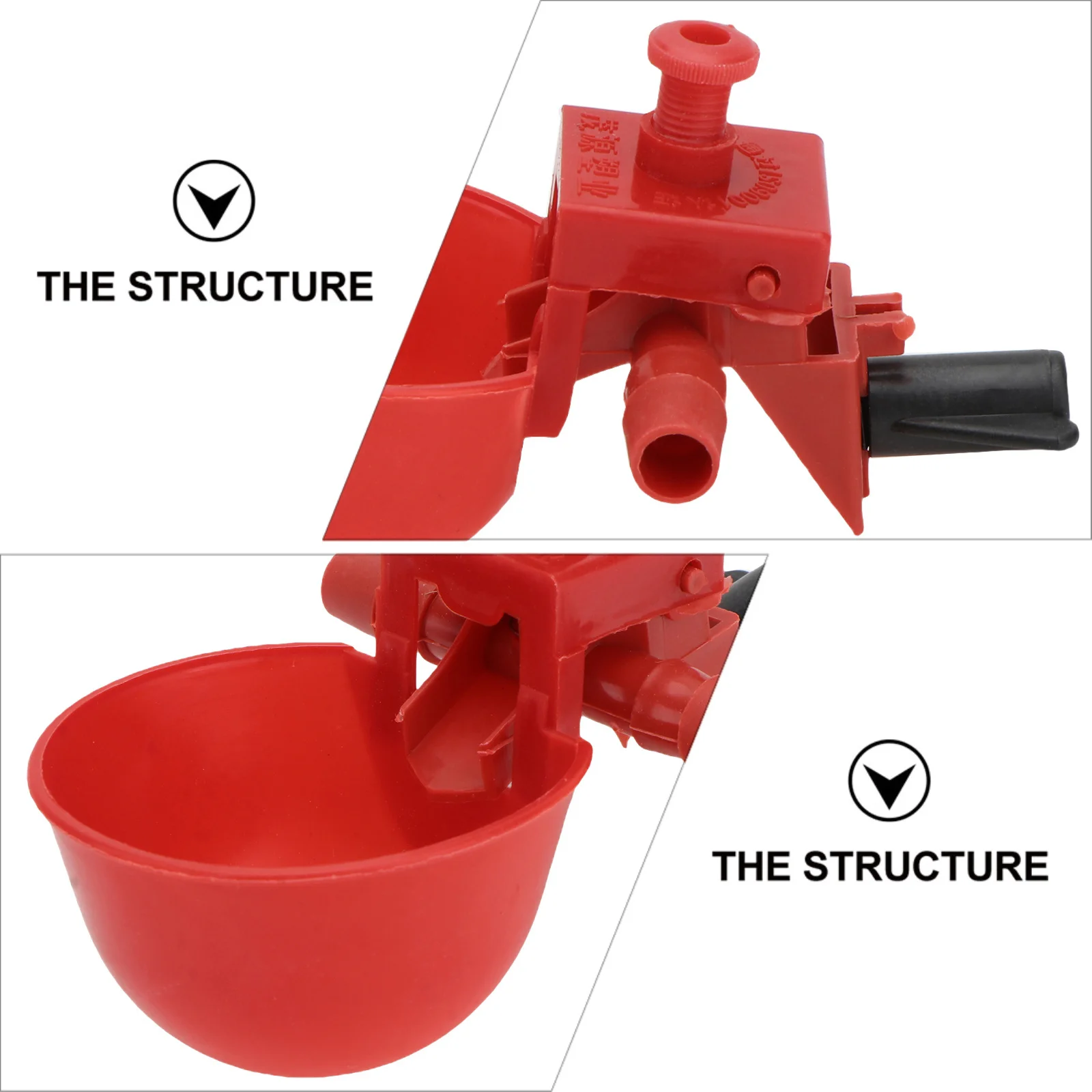 

12Pcs Automatic Chicken Waterer ABS Plastic Drinking Bowls for Birds Pigeons Quail Poultry Farm Use Chicken Water Drinker