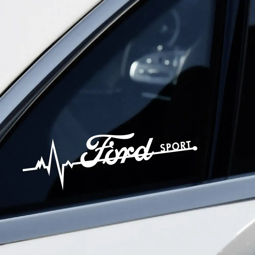 2Pcs Car Logo Window Sticker Decoration Auto Accessories For Ford Focus Mk2 MK3 MK7 MK4 Fiesta Ranger Mustang Kuga Mondeo STLine view 6