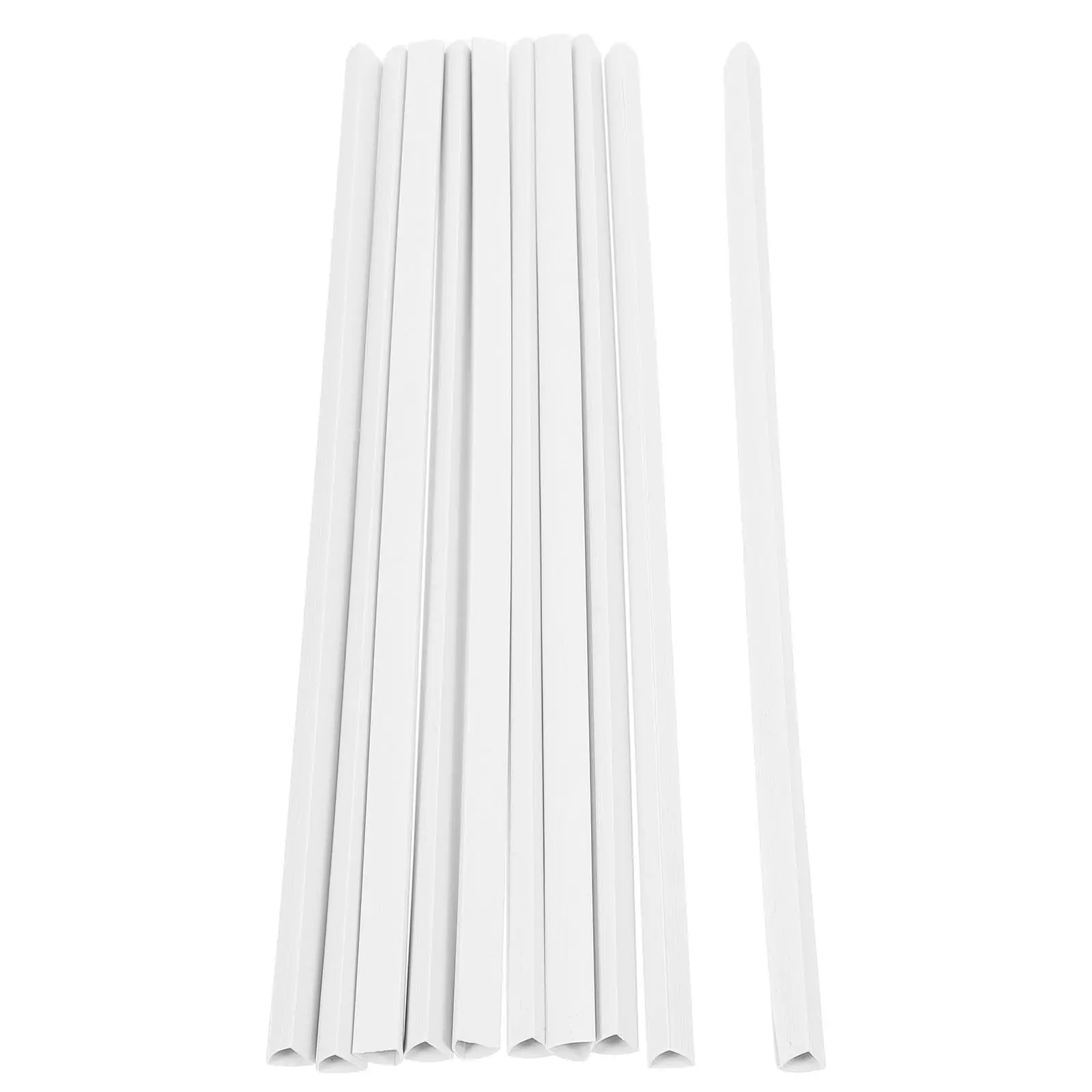 

10Pcs File Binder Sliding Bars Plastic Clamp Clips for Organizing Paper Documents Loose Leaf Notebook DIY Filing Storage