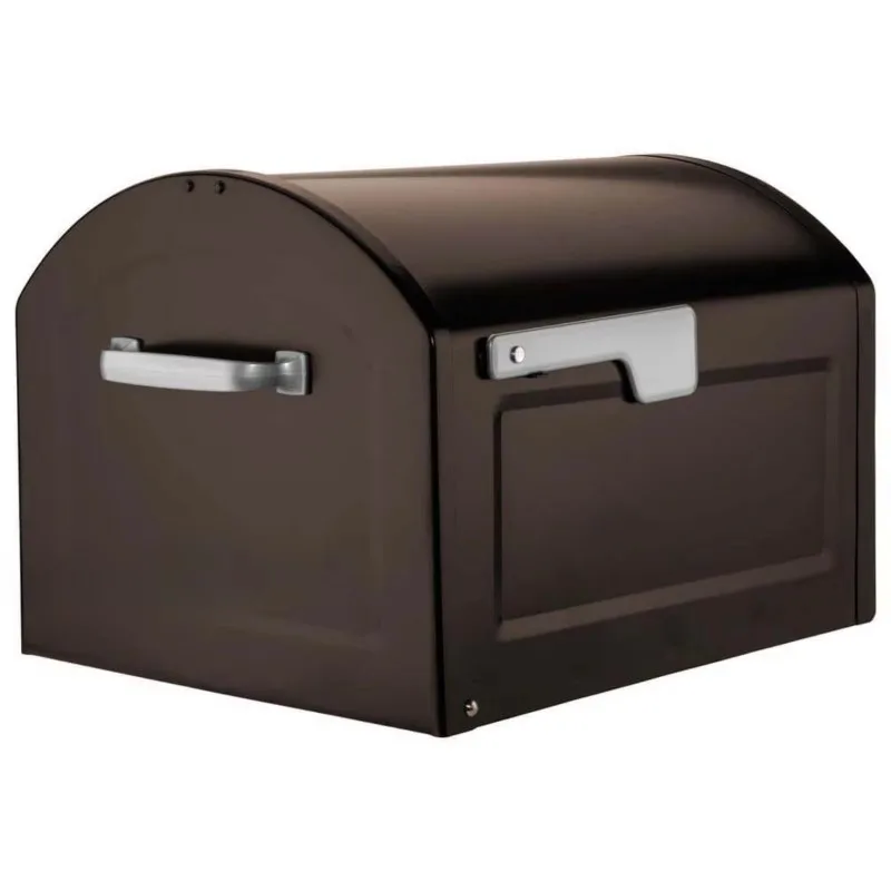 US 6200B-10 Oasis Classic Paketbriefkasten mit verriegelbarer Pfostenmontage und hochsicherem verstärktem Schloss, Schwarz, 18,00 x 15,00 x 11,50 Zoll