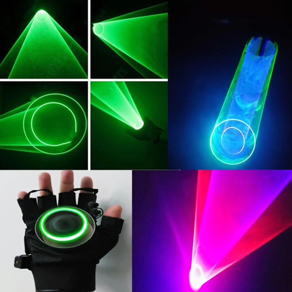 Green Red Auto Rotating Laser finger lamp Whirlwind Handheld Cannon DJ Dancing Club Tunnel Effect LED Lighting for Bar Party