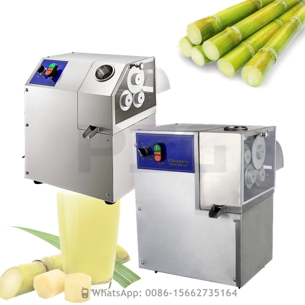 3 Rollers 4 Rollers Commercial Beverage Press Machine Juicer Sugarcane Squeezing Machine Electric Sugar Cane Juicer