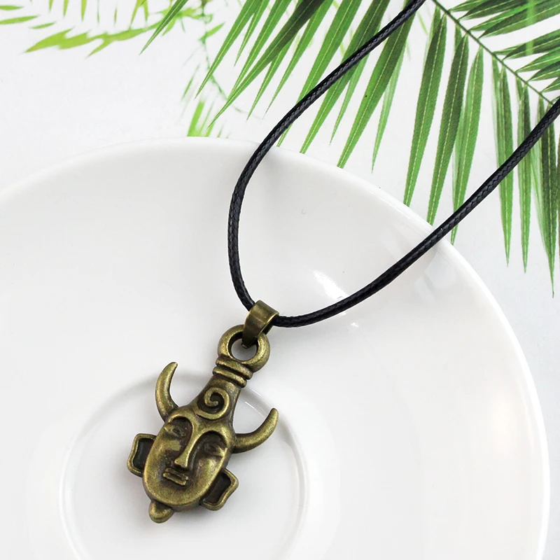Supernatural Dean Leather Rope Coppery Pendant Chain Necklace for Women Men Winchester Jensen Ackles Amulet Vintage Jewelry Goth view 5