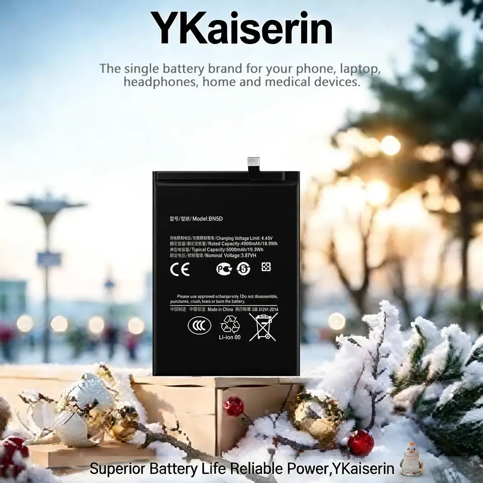 

Высокопроизводительный аккумулятор 5000 мАч для Xiaomi Redmi Note 11S M4 Pro 4G, совместимый с мобильными телефонами, BN5D