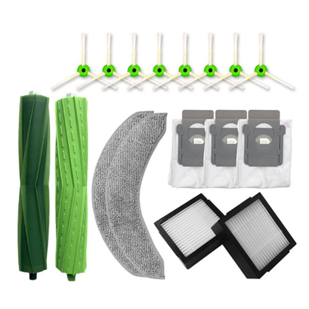 A51M-تنطبق على ملحقات Irobot Sweeper ROOMBA COMBO J7 + فرشاة رئيسية فرشاة جانبية مرشح خرقة كيس لجميع الغبار