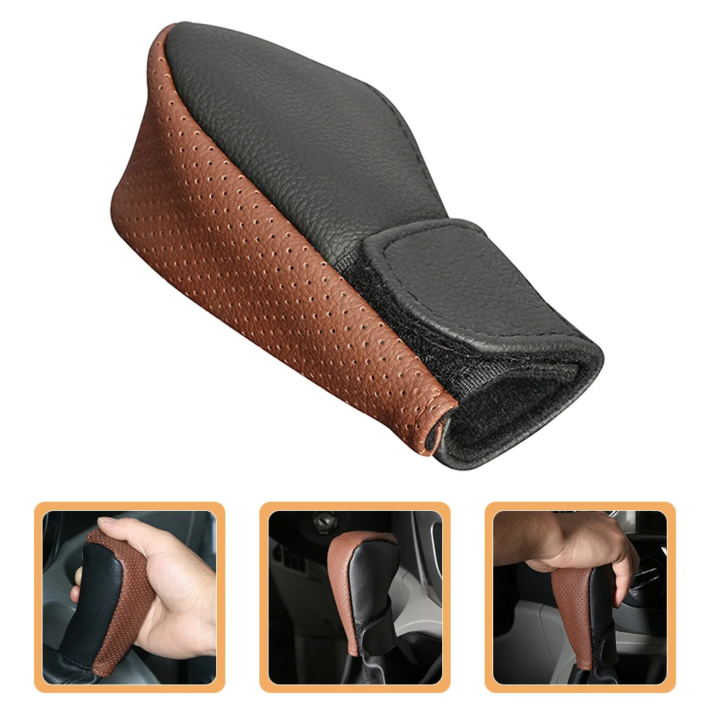 

Car Shifter Boot Cover Compatible with Multiple Models Stylish Manual Shift Sleeve Protection for Gear and Parking Brake Easy