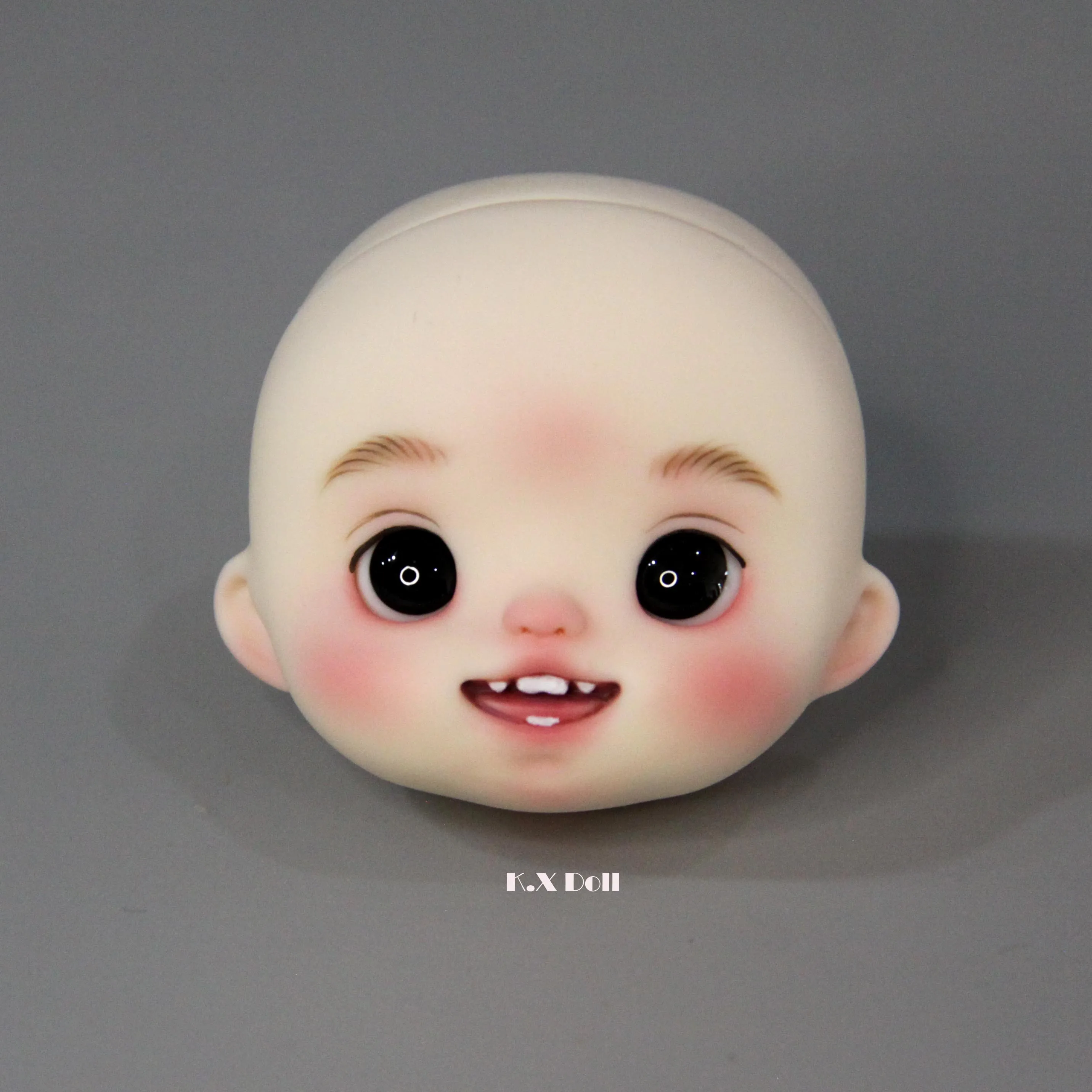 ใหม่2024ตุ๊กตา Ob11 kxdoll ตาเคลื่อนย้ายได้หัวเปลือยพร้อมการแต่งหน้าหัวเรซินตุ๊กตาเปลือย12คะแนน BJD