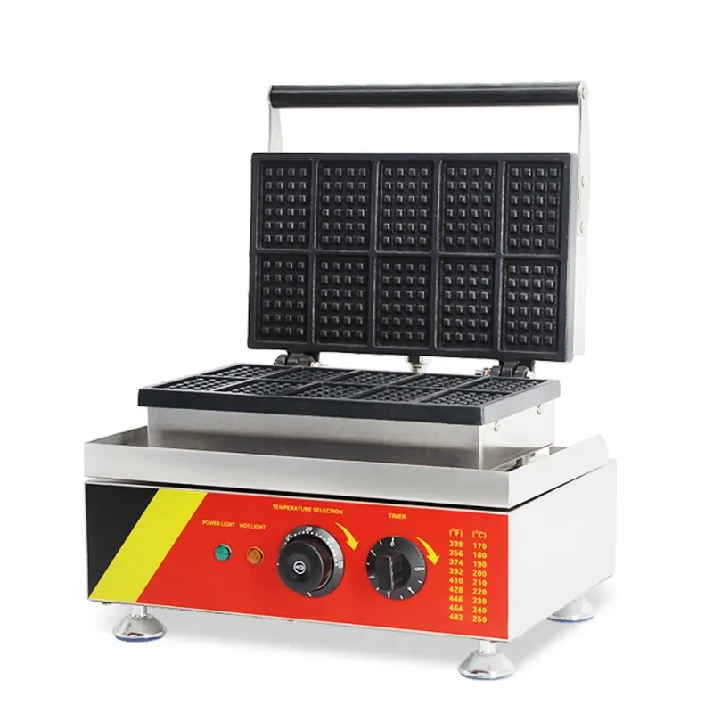 Commercial Waffle Manufacturer CE Certified Electric Mini 10-Piece Automotive and Household Waffle Manufacturer