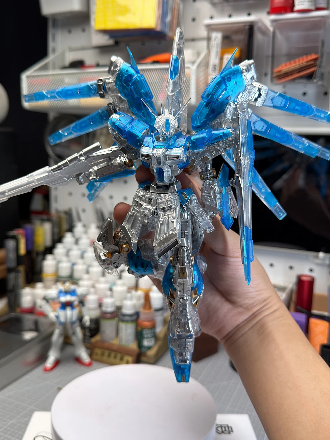 Zhujiang RG Board Spray UV Plated Color Transparent Sea Cow 1144Hiv Amuro Assembly Model Toy Limited Edition Precision Detail