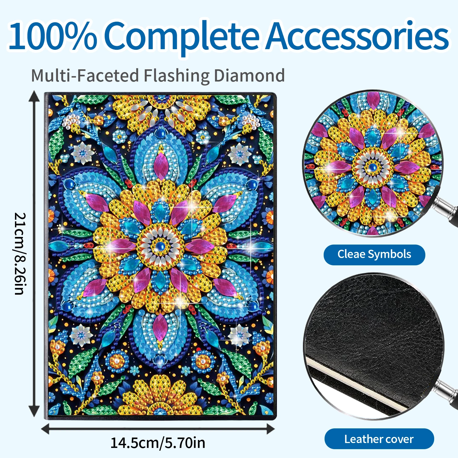 

New Diamond Painting 5A Notebook, Children's Educational Toys Handicraft Class DIY Material Package for Teachers and Friends