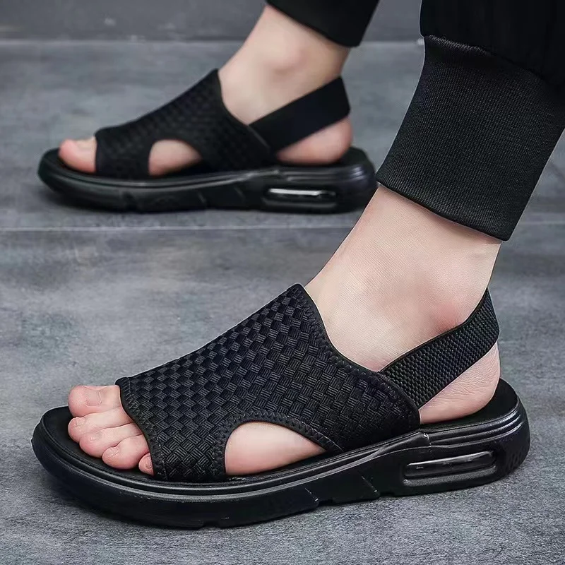 Mens Shoes Outdoor Breathable Comfort Slip on Plus Size Open Shoes Casual Men Sandals Summer Shoes Sandal Sandalias