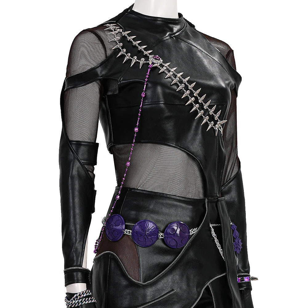 

Zoey Leather Outfit Cosplay Costume For Female Halloween Christmas Comic Con Role Playing Clothing