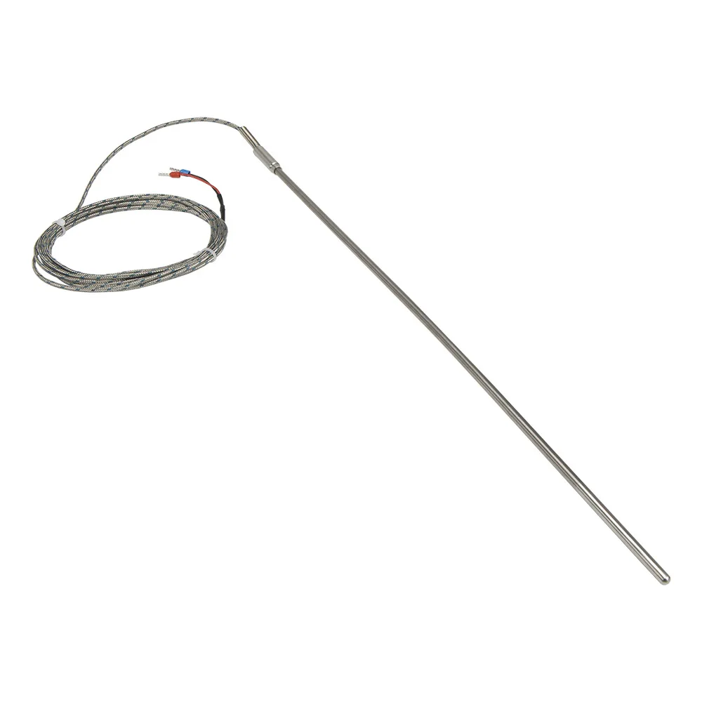 FTARP08 K type 4m metal screening cable 400mm flexible probe pins terminals sheathed thermocouple temperature sensor