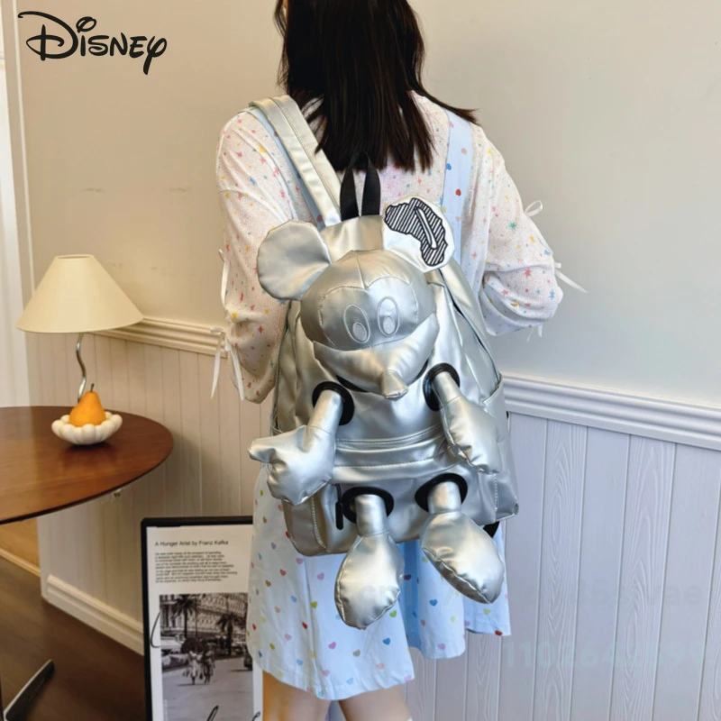 Mickey New Women's Doll Backpack Fashionable High Quality 3D Doll Bag Cartoon Versatile Large Capacity Multifunctional Backpack