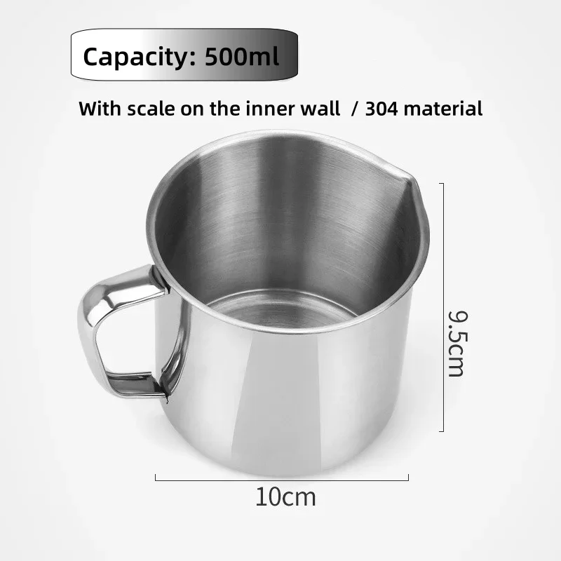 

304 Stainless Steel Measuring Cup Medical Gallipot 500/1000/2000ml Surgical Instrument Medical Grade