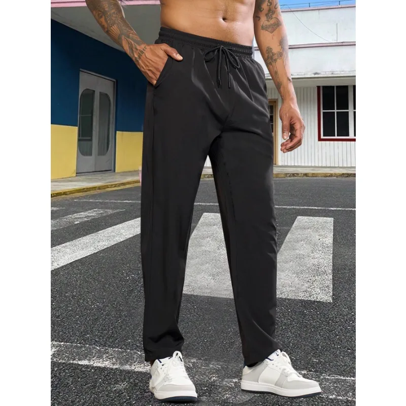 

Men's Casual Pants Spring Autumn New American Fashion Outdoor Leisure Sports Solid Color Versatile Men's Casual Trousers