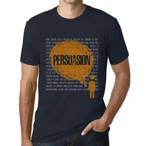 Heren Grafisch T-Shirt Gedachten overtuiging – Thoughts Persuasion