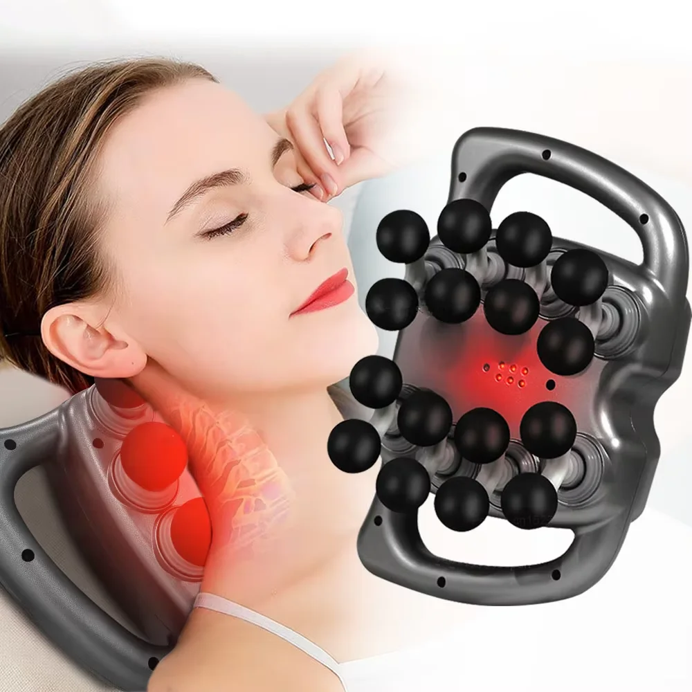 Faszienpistole, 16-Kopf-Muskelmassagepistole, professionelle Körper-, Bein-, Rücken-, Schulter-, Taillen-Faszienpistole, Hochfrequenz-Vibrationsmassagepistole