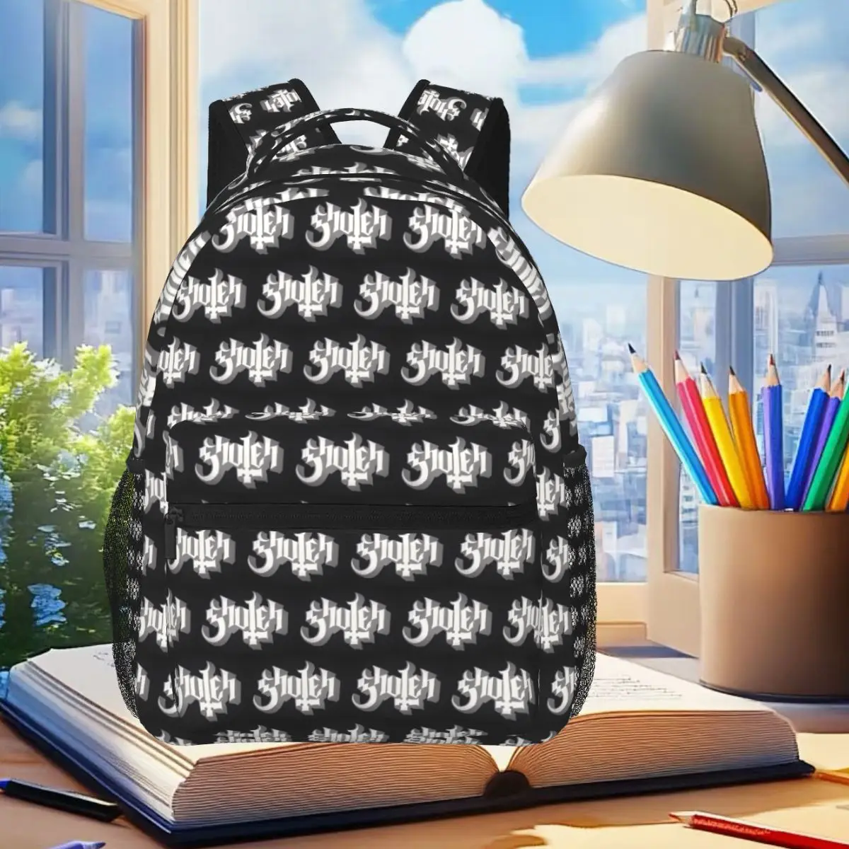 Rock Band Ghost BC Backpack Student Boys Girls BookBag Kids School Bag Computer Shoulder Bags for Men Women