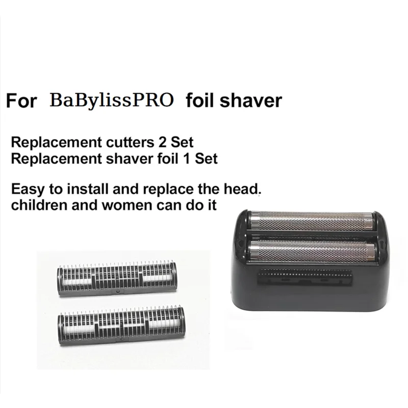 AB43-Parts Foil And Cutters For Babylisspro Double Foil Shaver, Hair Clipper Cutter Head Foil Cutter Blade-B