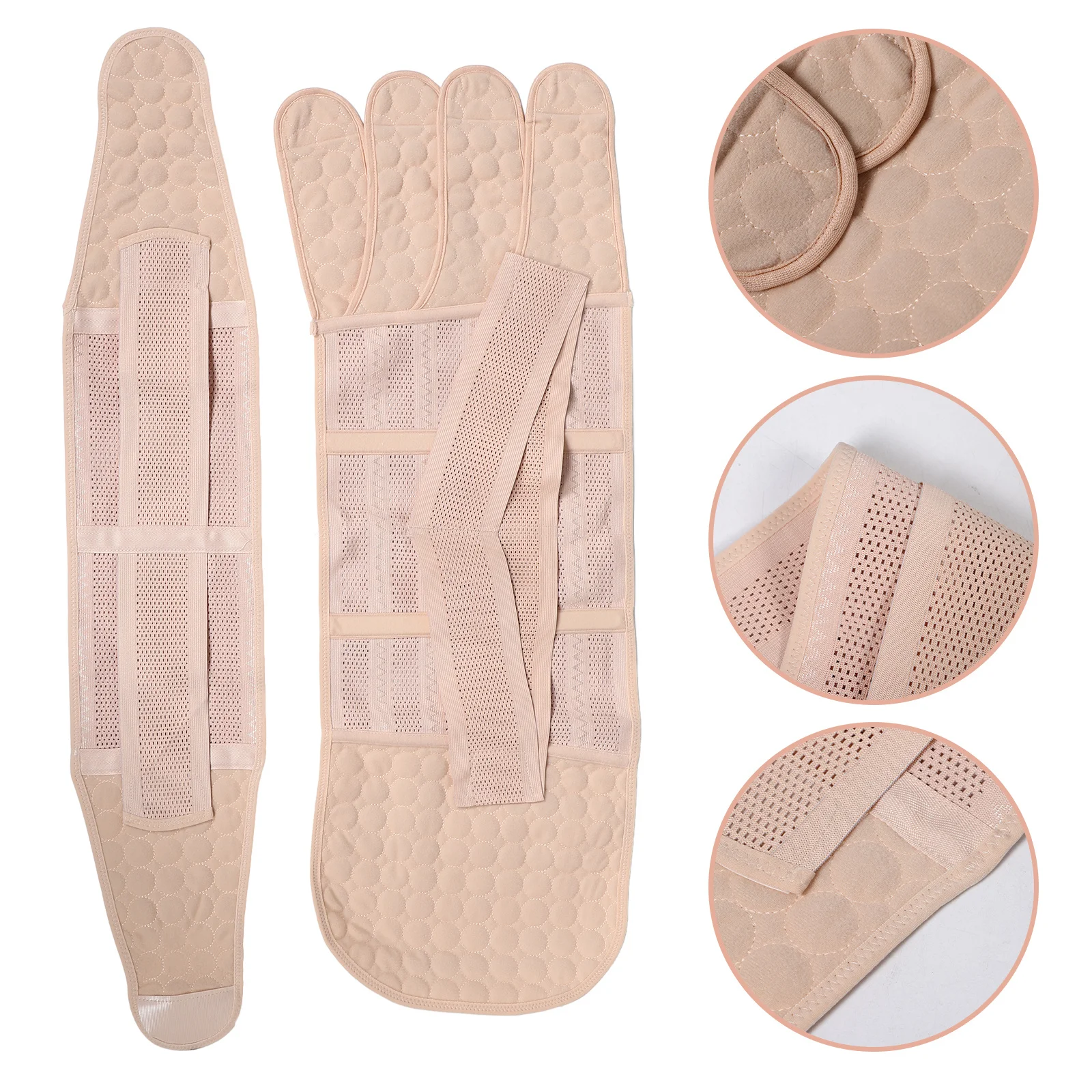 

Postpartum Belly Wrap Beige M Waist Shapewear Breathable Recovery Waist Pelvis Compression Belt Postnatal Girdle Postpartum