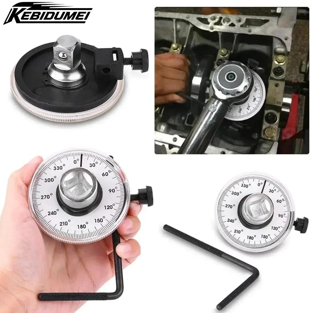 360 Degree Torque Wrench Torquemeter Dial Hand Tool Service Equipment Garage Calibrated In Degrees Tools Car Repair Accessories