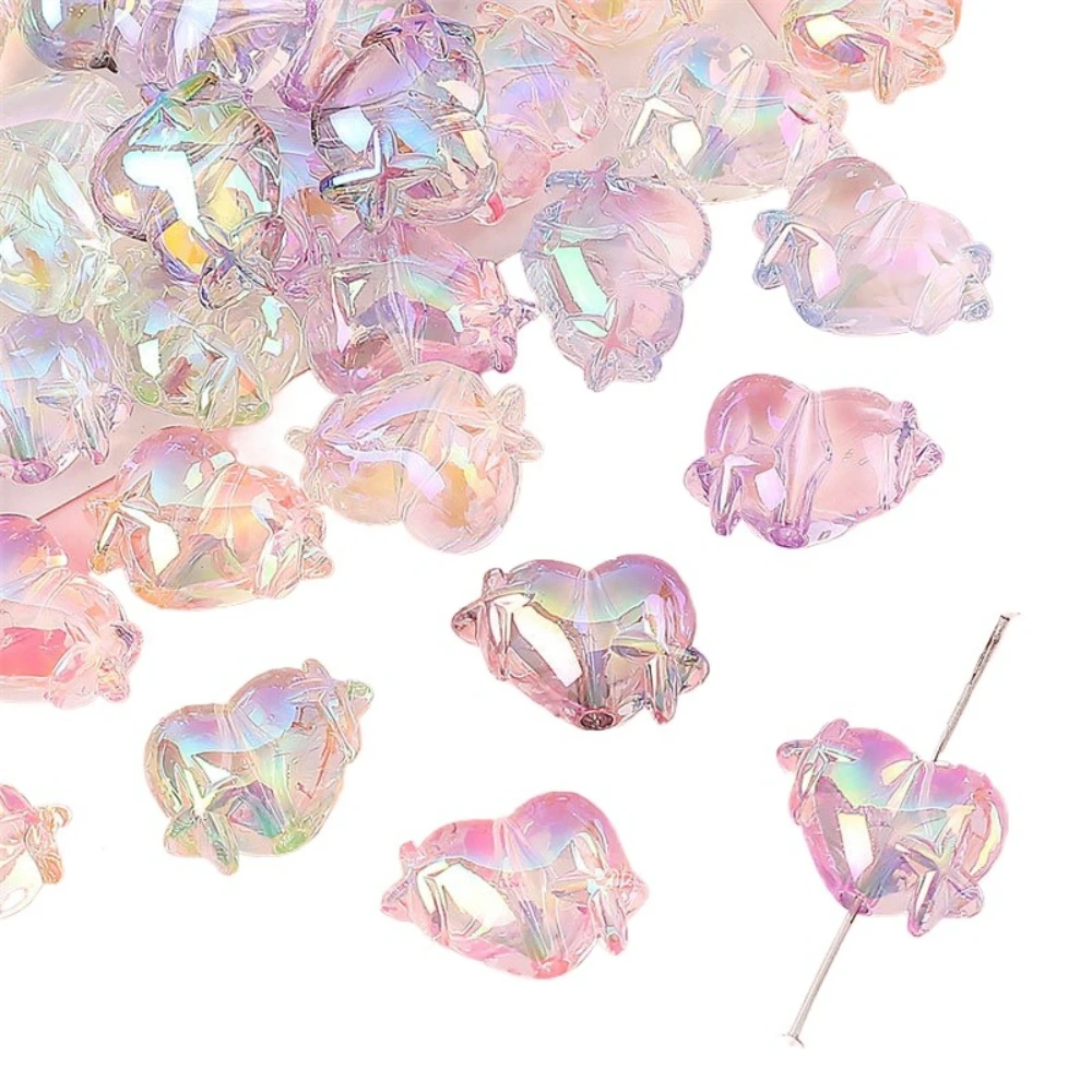 JT Acrylic Colored Star Heart Beads, Bracelets, Necklaces, Loose Beads, Handmade DIY Jewelry Accessories, Production Materials