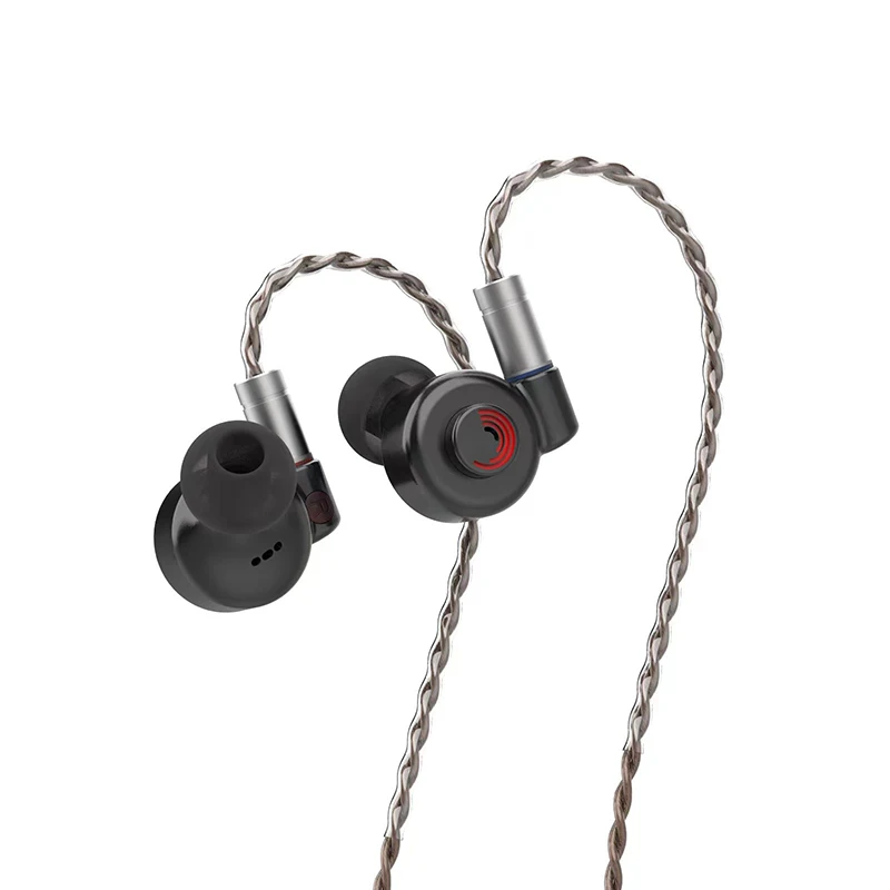 LETSHUOER D13 13mm IEMs dinámicos bobina móvil en el oído Monitor de alta fidelidad estudio carbono DLC diafragma bajo audiófilo músico auriculares