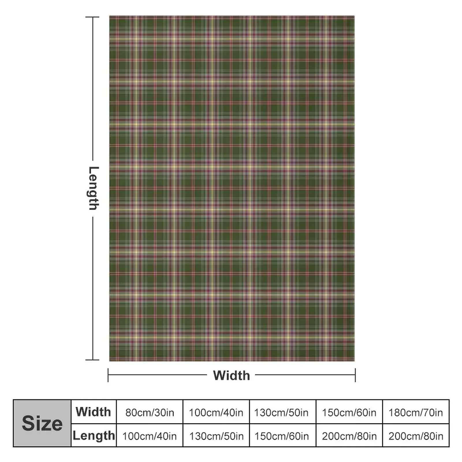 Tasmania Tartan Throw Blanket Decorative Sofa for sofa Blankets