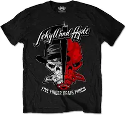 Five Finger Death Punch Men's Jekyll & Hyde Slim Fit T-Shirt Black