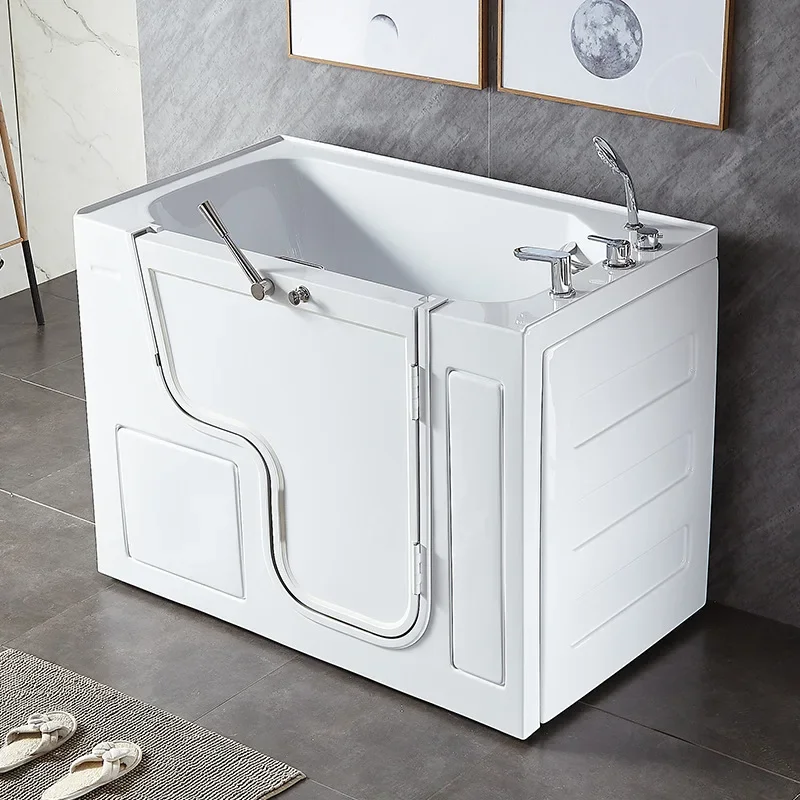 Door walk-in bathtub for the elderly, barrier-free side door bathtub, seated jacuzzi tub for the elderly, bathtub for the elderl