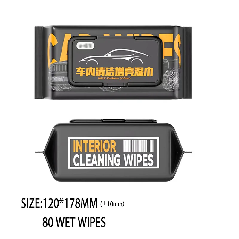 1Pc Car Interior Cleaning Wipes Multi-functional For Dashboard Seat Leather Console Carpet Disposable Clean Car Washing Towel