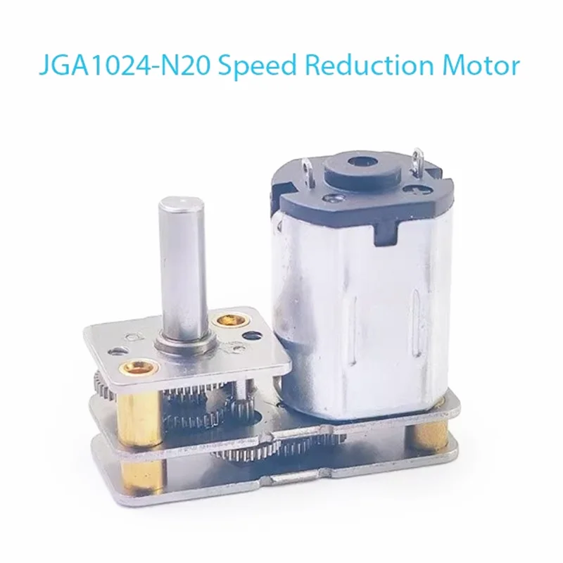 

JGA1024-N20 Reduction Motor Micro DC Motor 3V-5V-6V-12V Forward and Reverse Rotation Intelligent Robot 15RPM 30RPM 50RPM 60RPM