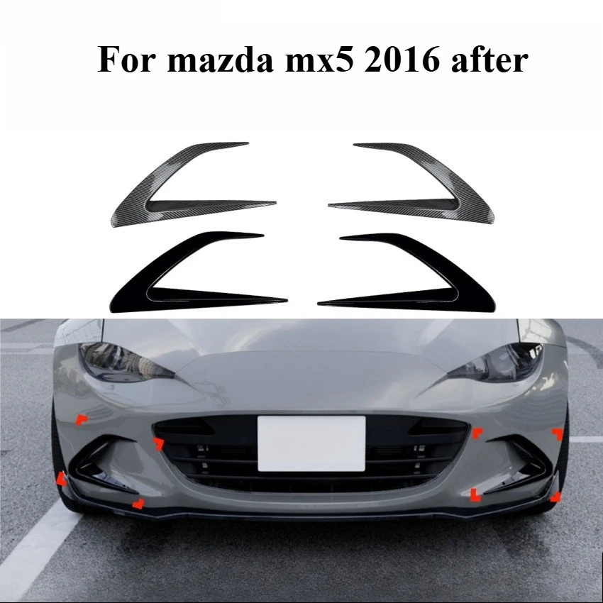 

For Mazda Mx5/miata Nd 2016 After Front Air Knife Trend Grille Sticker Modification Car Accessories Accesorios Para Auto Tools