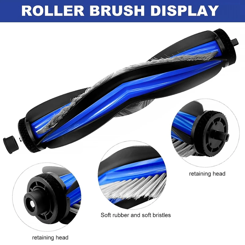 Aba-rolo escova lateral filtro mop pano saco de pó para ecovacs deebot n30 omni/n30 pro omni/n30 pro aspirador de pó peças