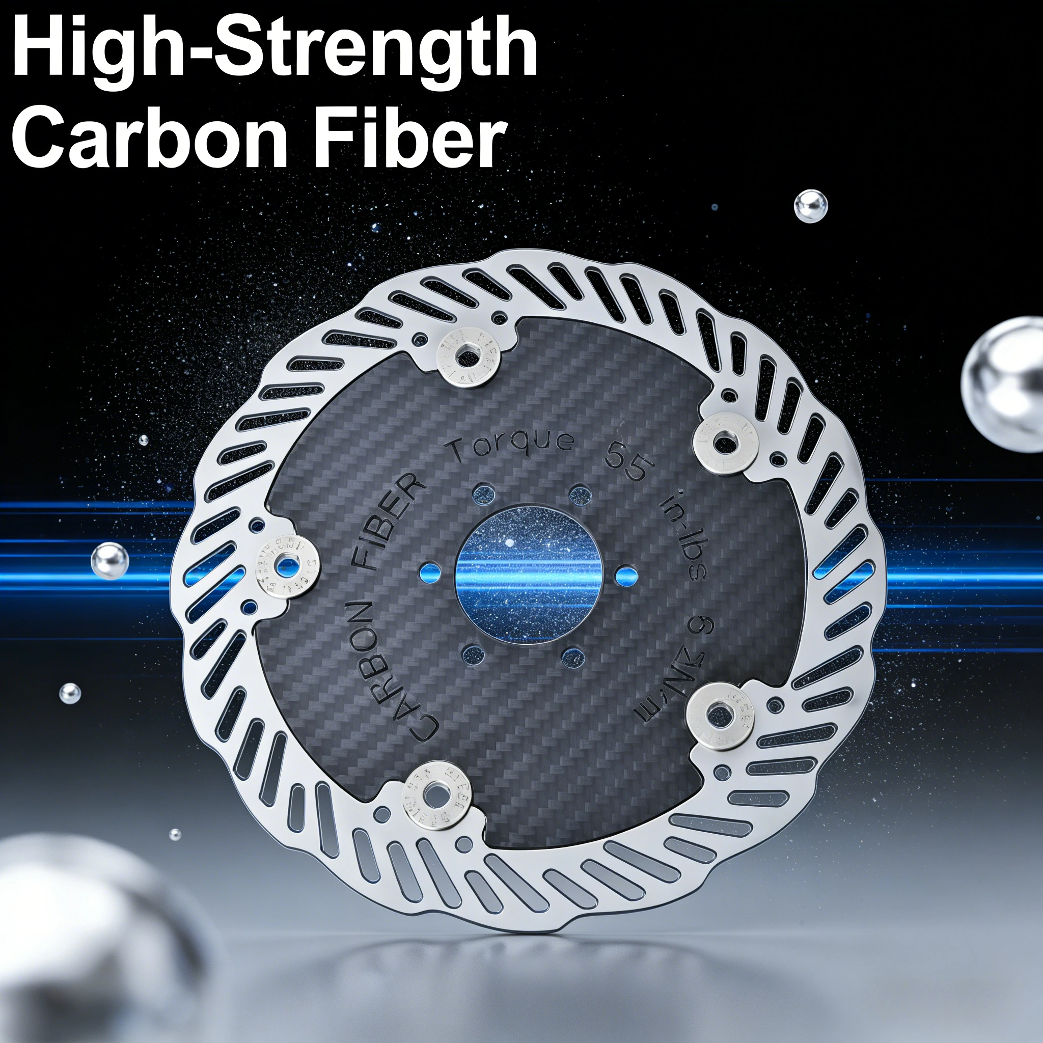 

Carbon Fiber Brake Rotor 140/160mm | Floating 6-Bolt/Centerlock Lightweight High-Strength for MTB/Road Bike