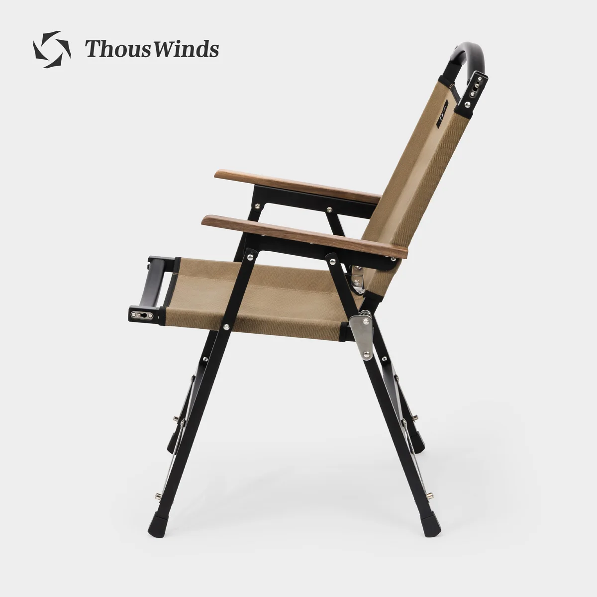 Thous Winds Aluminum Alloy Foldable Camping Chair Lightweight Outdoor Kermit Chair Picnic Camping Supplies