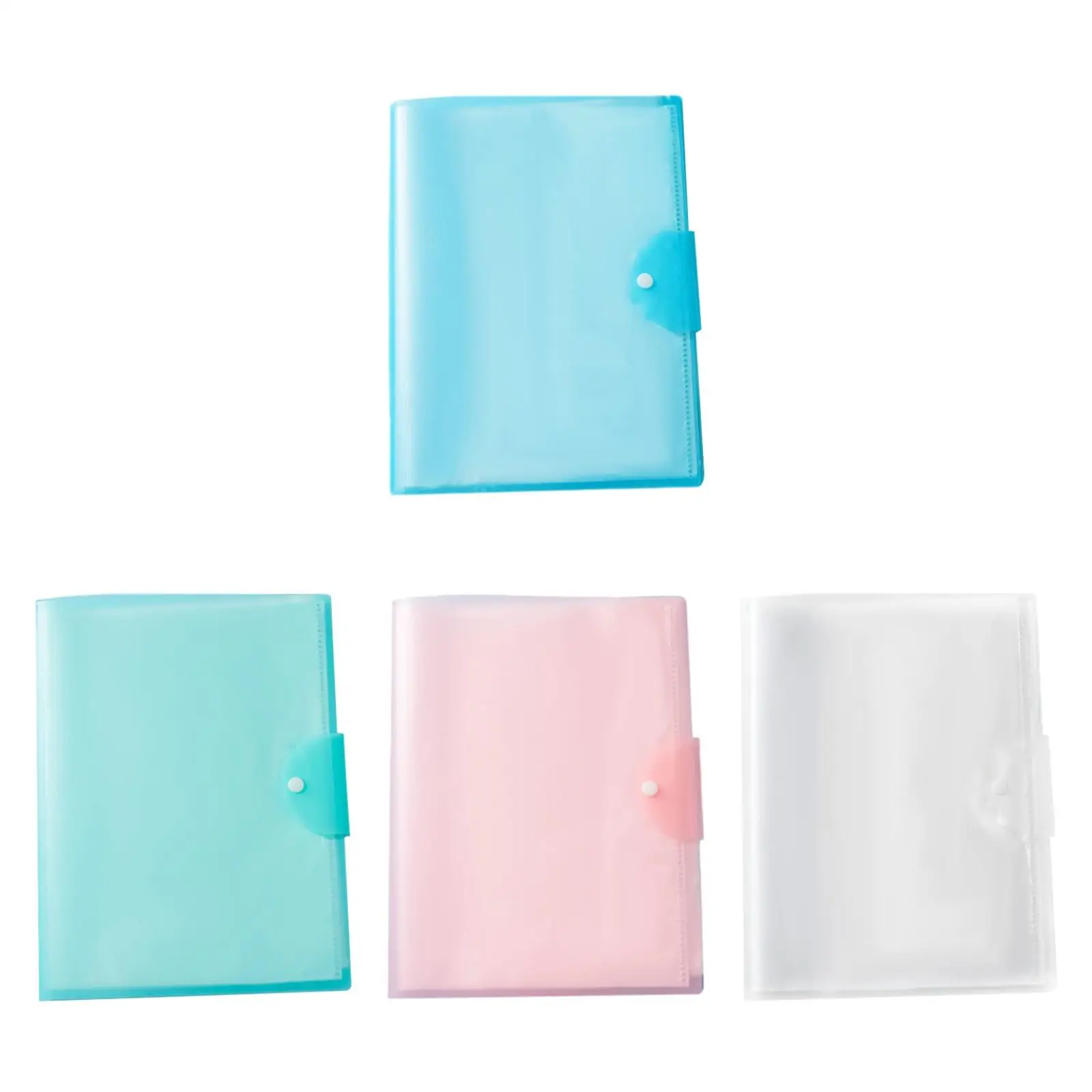 

A3 File Folder Inner Page Baffle Snap Button Closure File Organizer Foldable Portable Exam Storage Bag Document Organizer