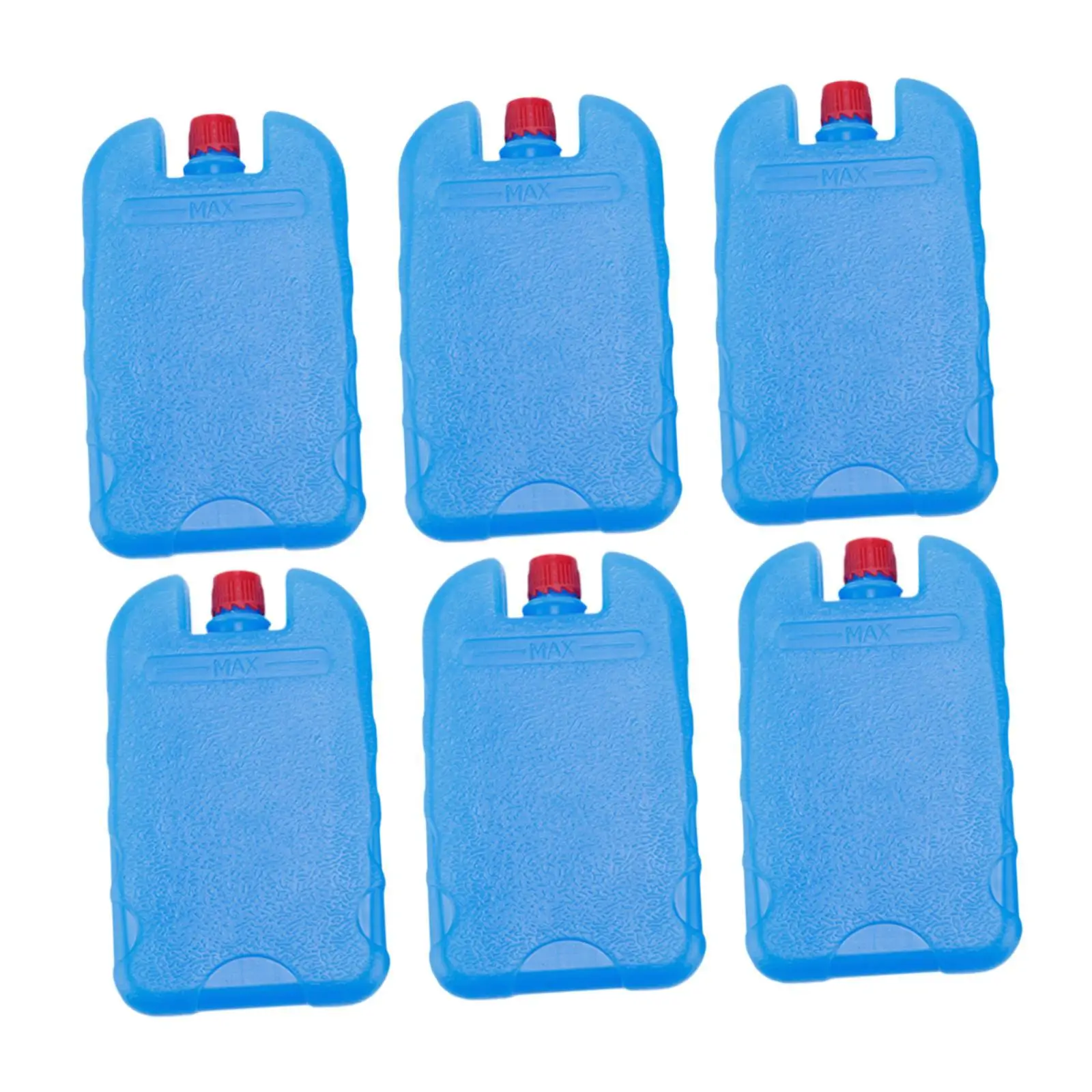 

6Pcs Ice Blocks Rectangular Portable Leakproof Reusable Ice Packs Lunch Box Coolers Freezer for BBQ Outdoor Beach Home Hiking