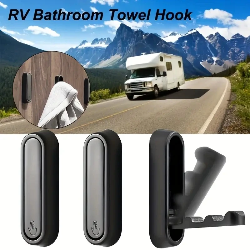 

Caravan Storage Hook Aluminum Alloy Foldable Clothes Hook Entrance Bathroom Wall Hook Multifunctional Hook Caravan Accessories